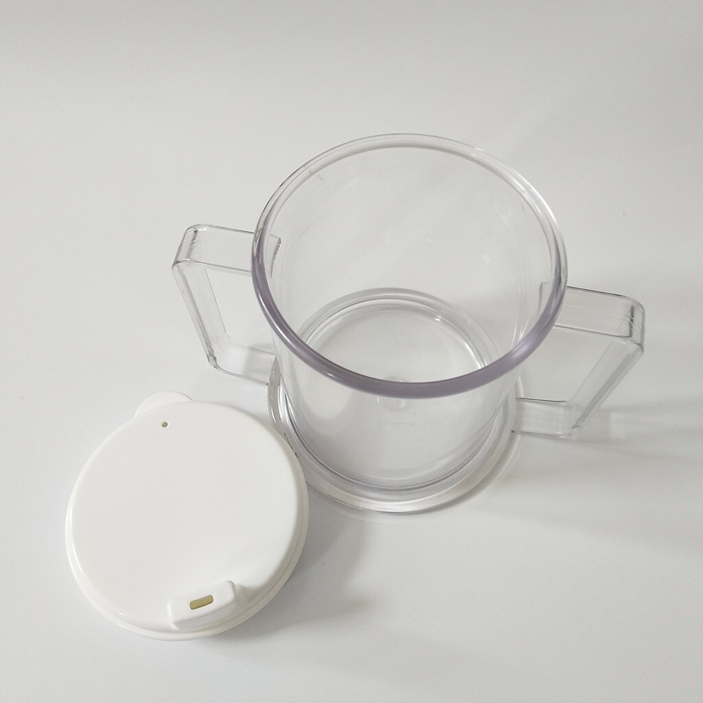 Accessori per bicchieri tazza da tè tazza anti-trabocco tazza da becco d'anatra con manico a due mani anziani tazza per disabili utensili da cucina