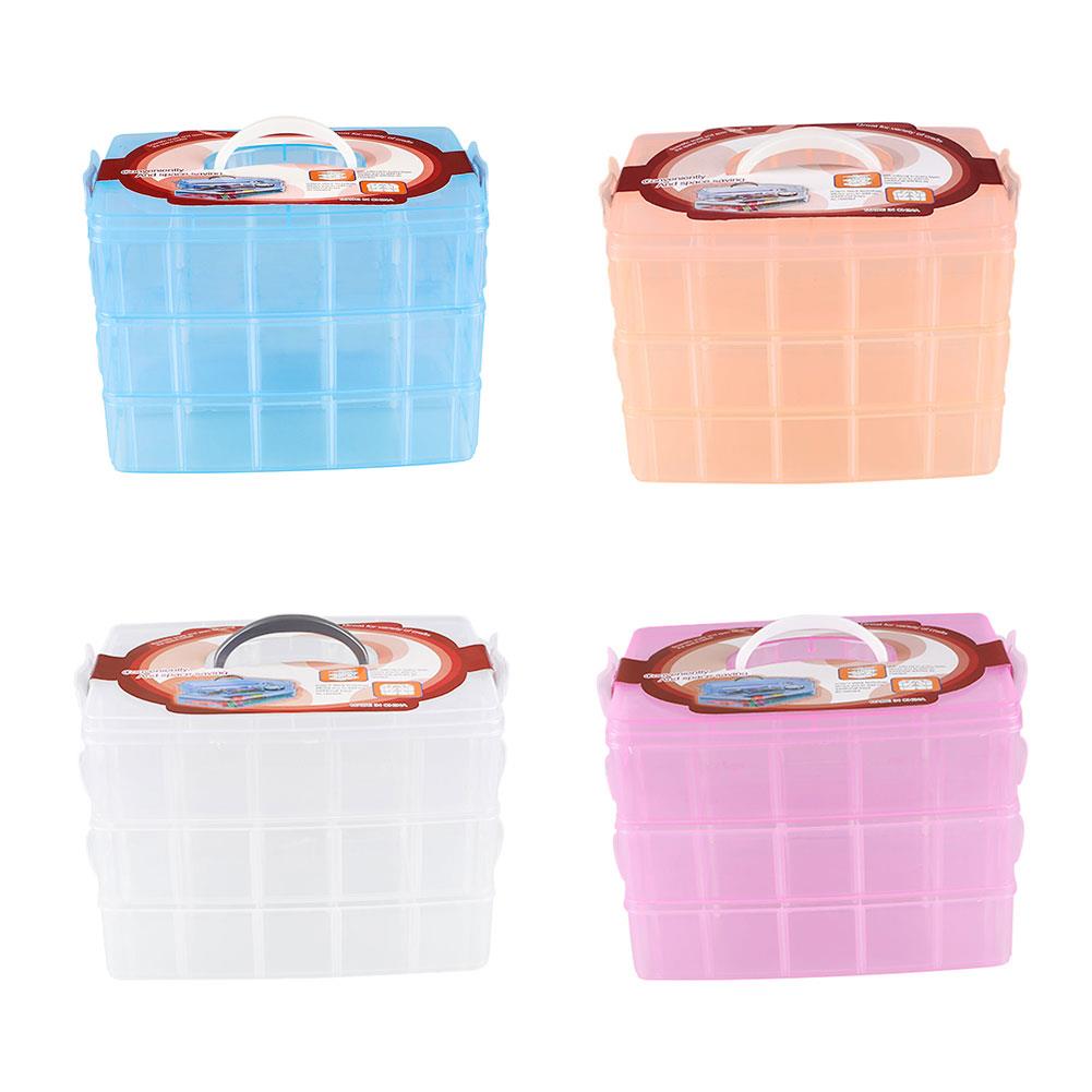 Make-up organizer lades plastic cosmetica opbergdoos sieradencontainer make-up koffer make-up kwasten houder organizers