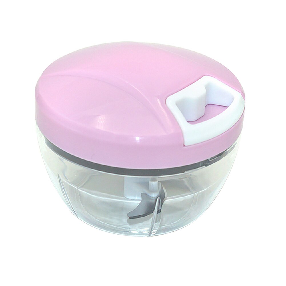 Hand getrokken voedsel groente hakselaar crusher keuken vleesmolen mixer blender vlees fruit groente gereedschap noten versnipperaars: Roze