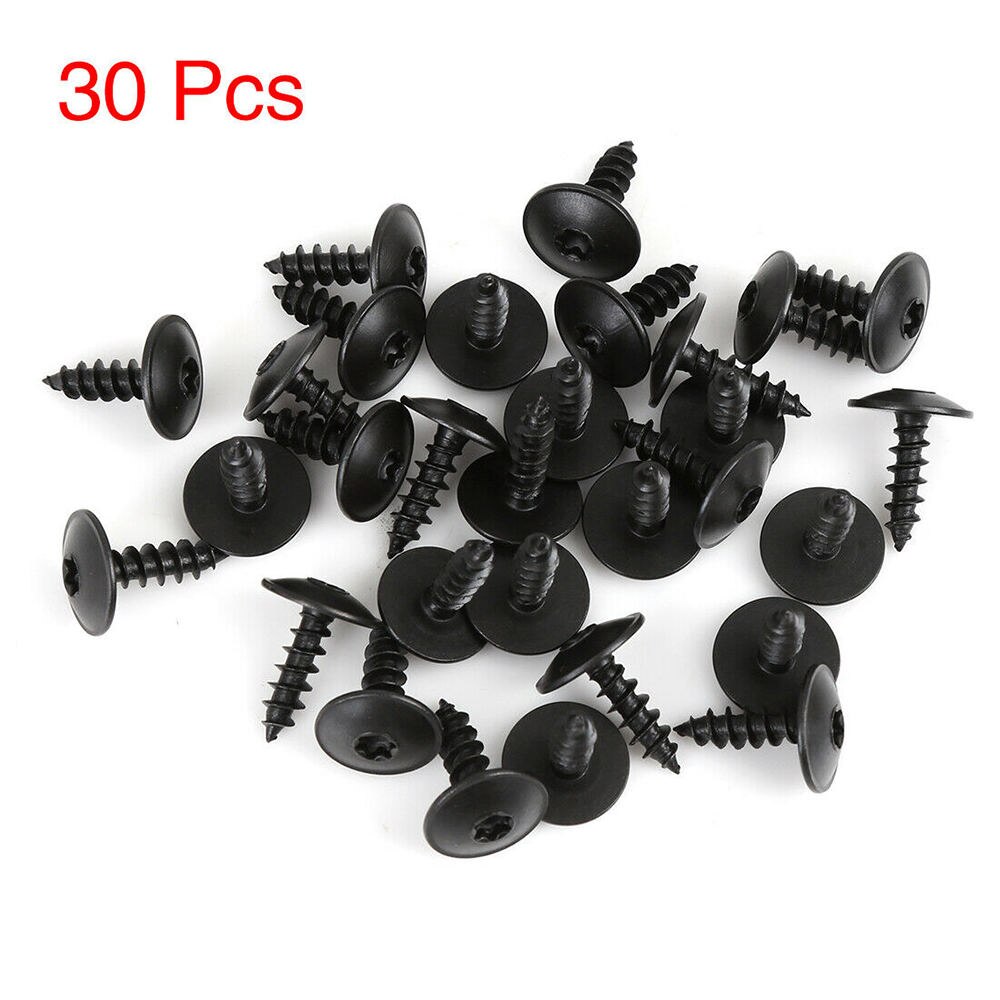 30PCS Truss Head Self Tapping Black Oxide 19 * 14mm Screws M5*2