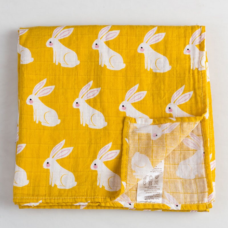 Baby wrap bomull filt 120*120 ,  muslin baby nyfödda filt, baby swaddle filt: A05