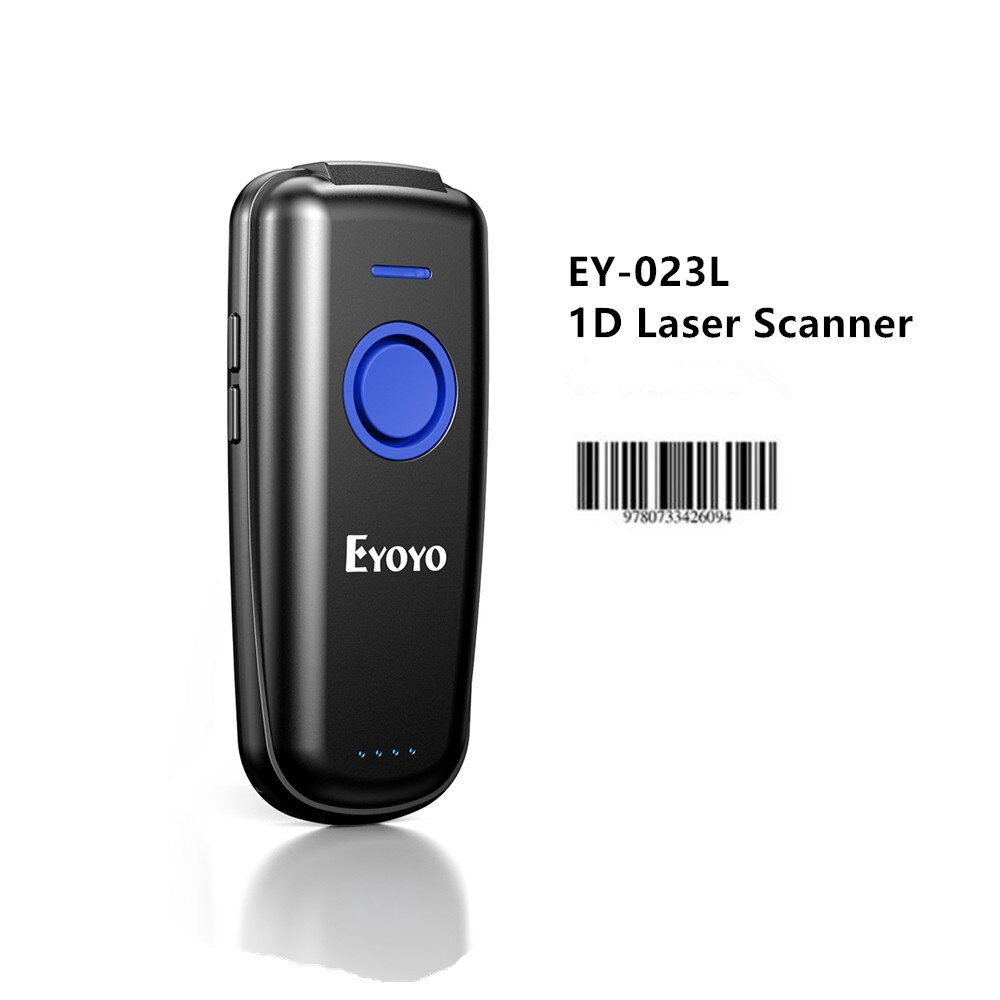 Eyoyo EY-023 QR Code Scanner Bluetooth Tragbare 2D Bar Code Scanner Kompatibel USB 2,4 GHz Drahtlose Bluetooth Barcode Reader: 1D Laser Scanner