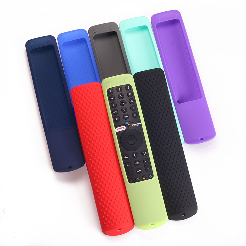 Funda de silicona para mando a distancia, funda protectora suave a prueba de golpes y arañazos para Xiaomi TV XMPM-19 P1/P1E/Q1/Max 86/A2 mi box