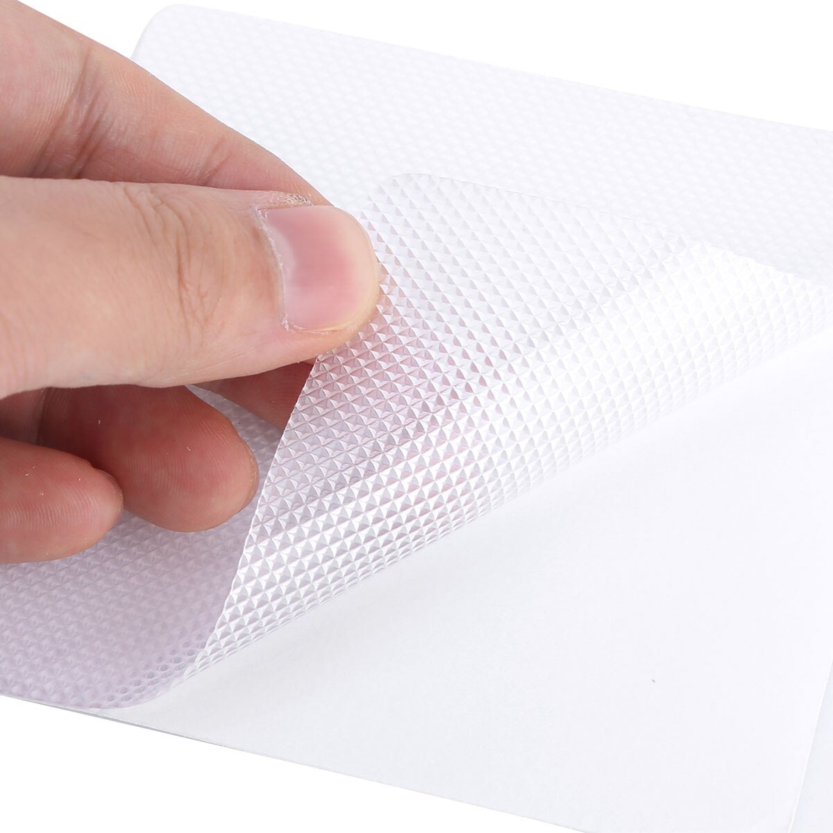 10 Non Slip Safety Shower Treads DIY Square Clear Textured Bath Stickers Adhesive Antislip Decals for Bathtubs Stairs and Floors