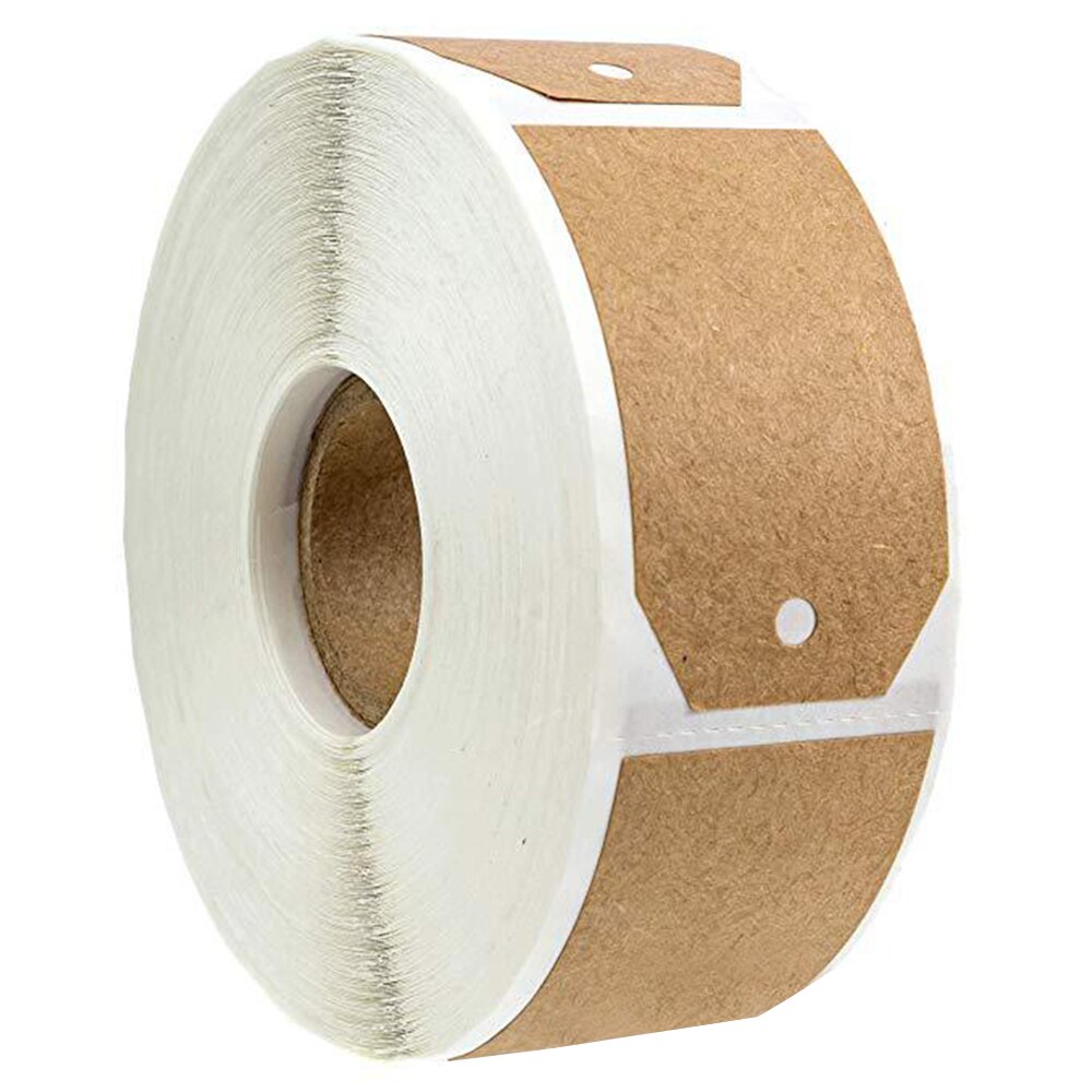 300pc/Roll Kraft Sticker Handwritten convenience stickers Sealing cowhide sticker Label for Kitchen classification diy Tags