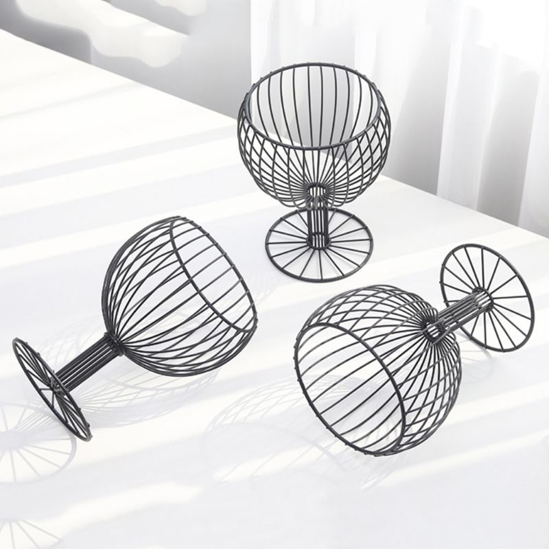 Kuchenny owoc miska jak kubek wina metalowe płytki kosz miski geometryczne rzemiosło wazon na owoce dom salon przechowywania