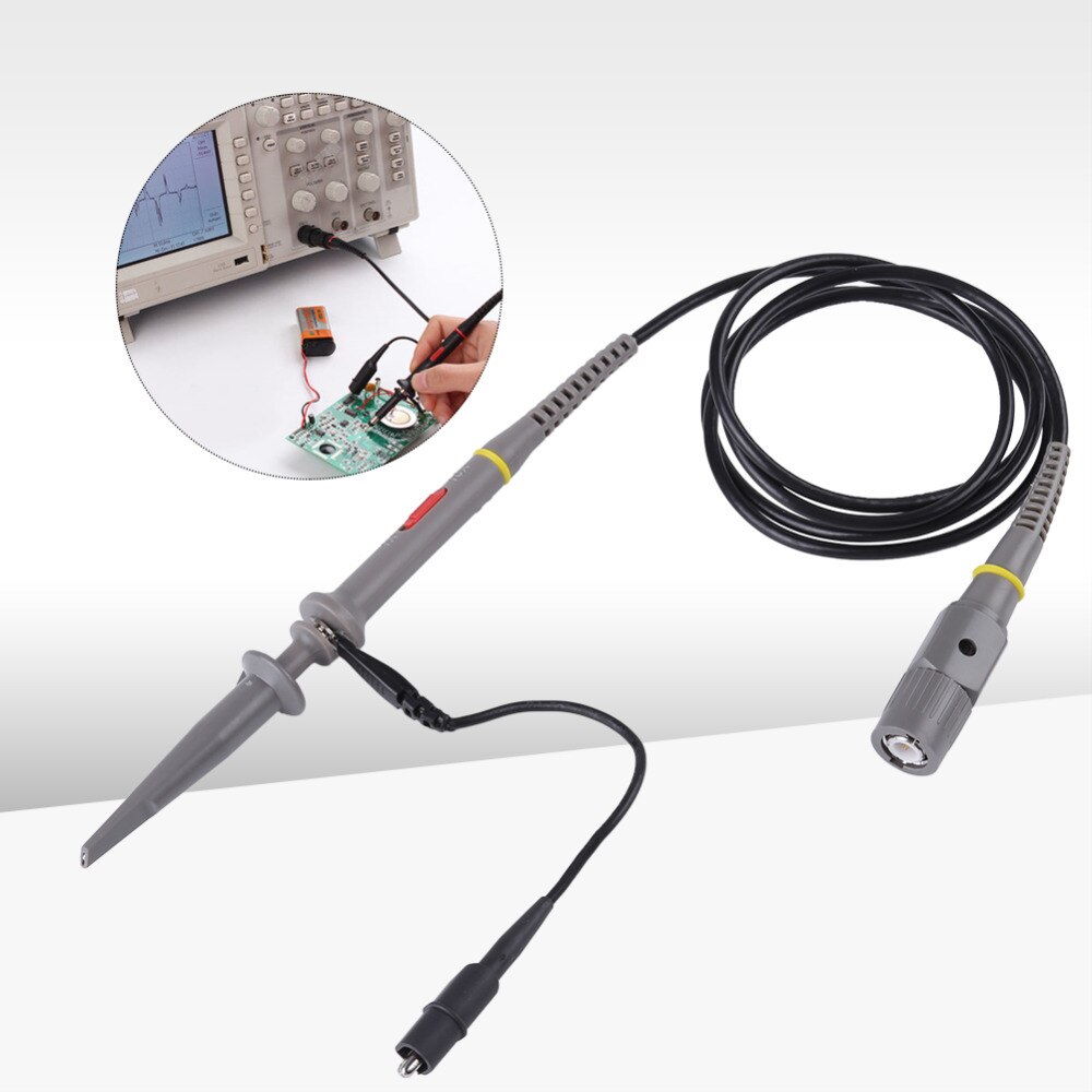 Pp -80 oscilloskop probe kit 60 mhz osciloscopio tilbehør klip passiv dæmpning sonde kabel med lav impedans