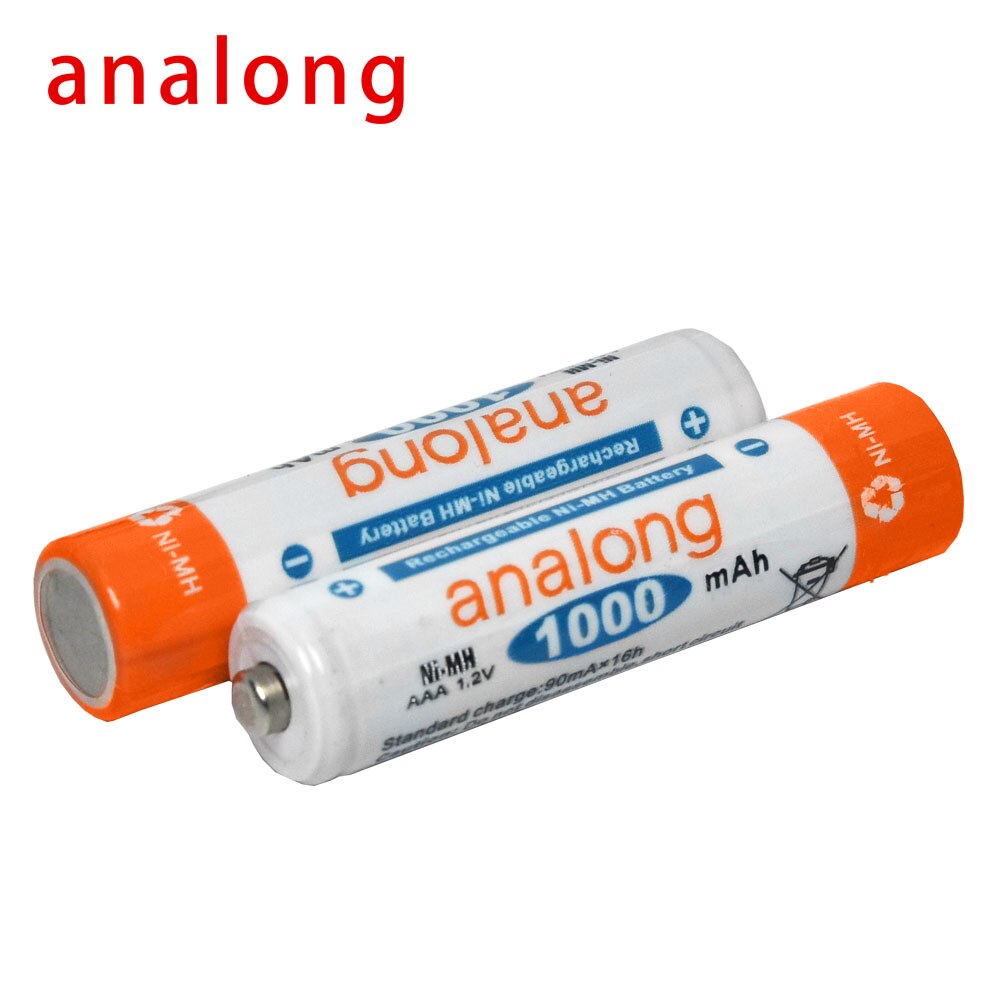 4 Stuks Originele Analong Aaa Oplaadbare Batterij 1.2 V Nim Batteris Batteria Aaa 3a Oplaadbare Batterij Voor Zaklamp Speelgoed