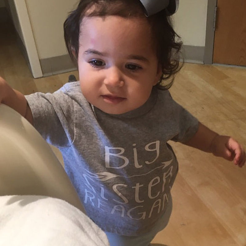 Pudcoco Baby freundlicher Mädchen Jungen Kurzarm Baumwolle T-Hemden oben buchstabedruckes Große Bruder Schwester