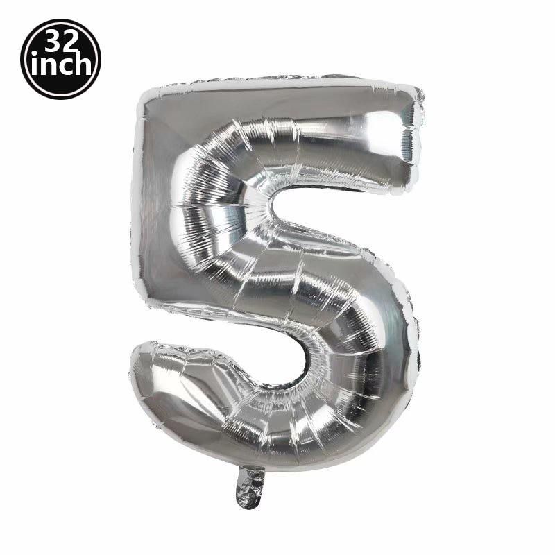 Ballon noir à grands chiffres 32 pouces 0 1 2 3 4 5 6 7 8 9, ballon d'enterrement de vie de jeune fille à chiffres d'anniversaire, décoration de fête Golob