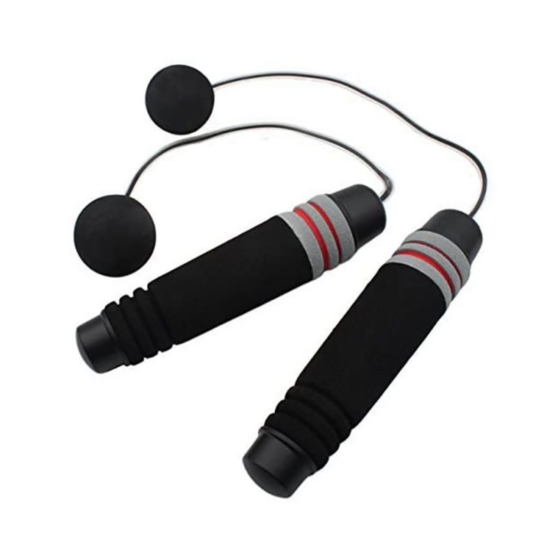 Afneembaar gewogen draadloos springtouw met teller, trainingstouwloos springtouw voor volwassenen, wordt geleverd met 3 m PVC-touw voor fitness, binnen of buiten Speed Boksen Crossfit voor mannen en