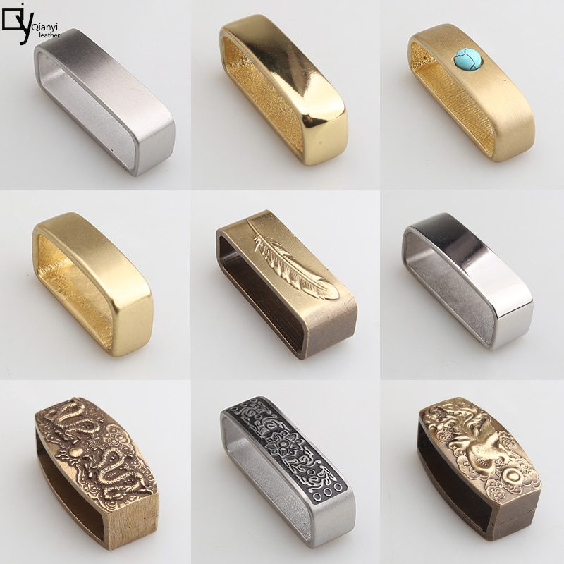 Brass belt ring stainless steel leather ring belt buckle ring man belt ring fixed