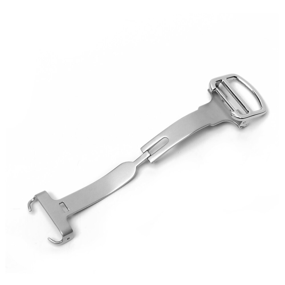 Universele Vlinder Sluiting Band Gesp Quick Release Drukknop Silver Deployment Gesp Rvs Horloge Accessoires