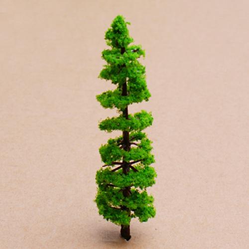 10Pieces/Pack Model Fir Tree Train Plastic Green Tree Set Scenery Landscape Miniatures Layout HO N