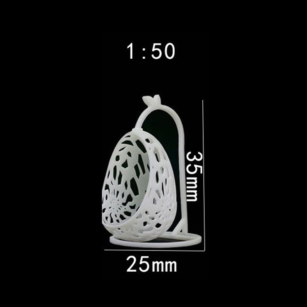 DIY Model Making ABS Hanging Chair Modeling Toys 1:150-1:50 Scale Cabin Chair Micro Landscape Crafts Doll House Park Decoration: 50 Scale