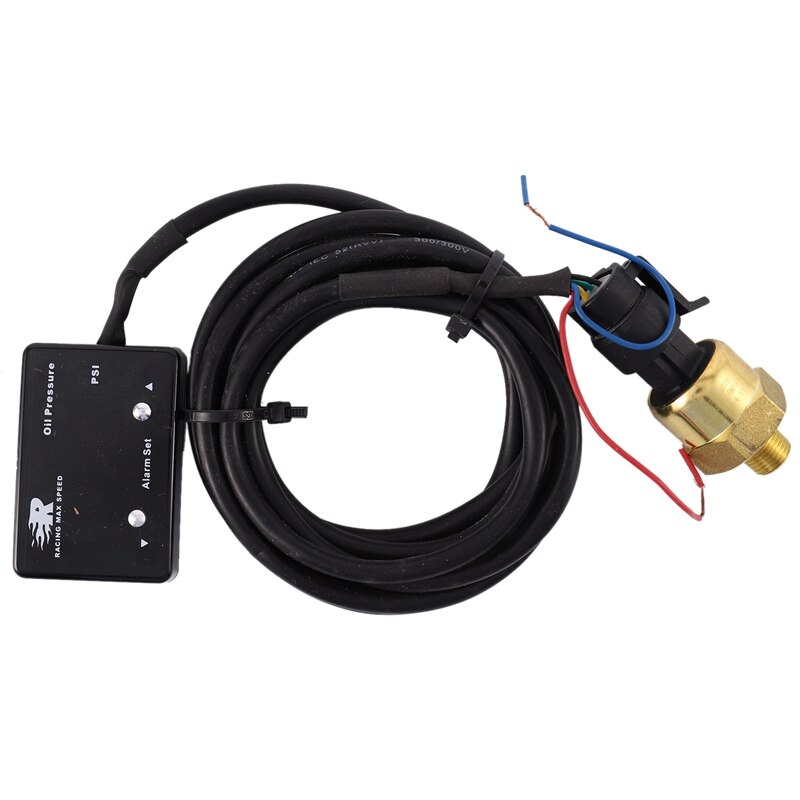 1/8 NPT Sensor Digita Oil Pressure Gauge Red Display 4WD Turbo Diese Petrol
