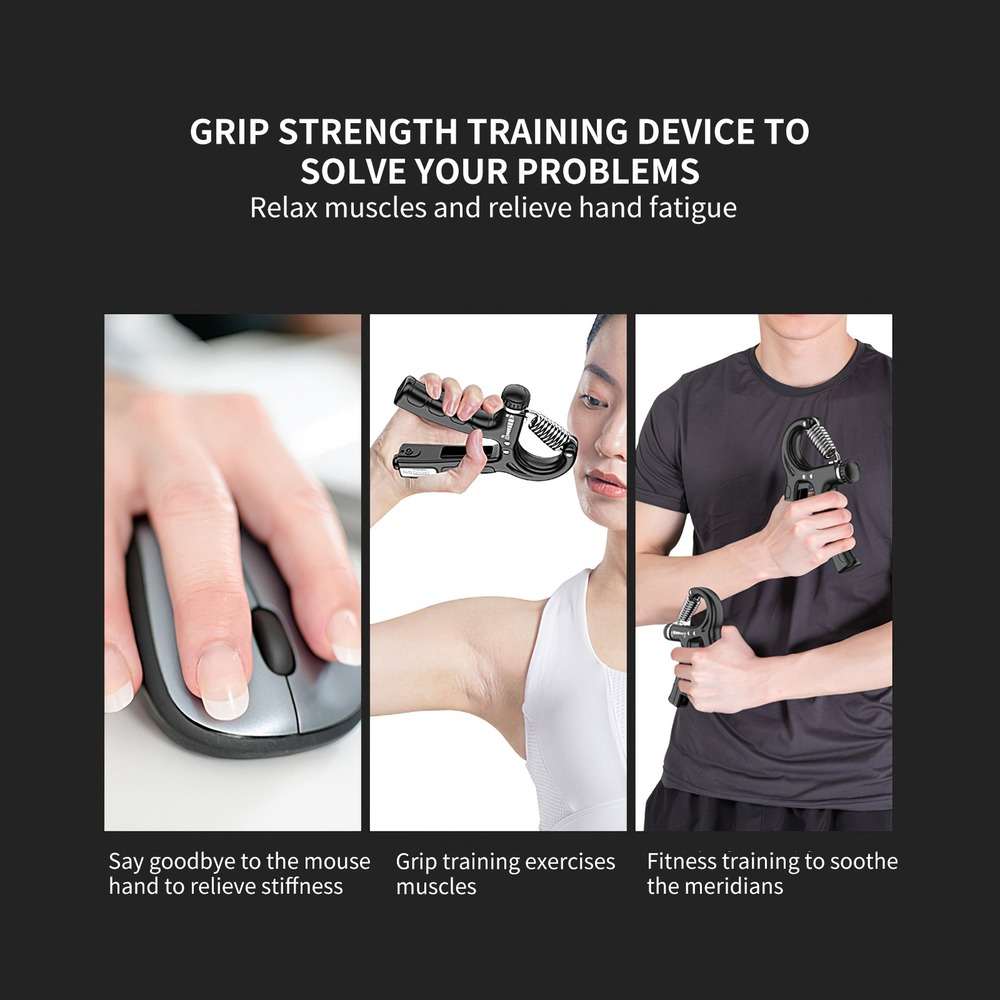 Einstellbares Hand-/Handgelenk-Trainingsgerät, Unterarm-Trainingsgerät, 10–60 kg, Handgriff-Trainer, kleiner Fingertrainer, Fingerstärke-Verstärker