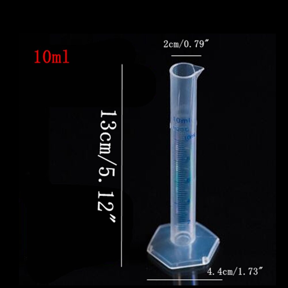 4pcs/set Plastic Measuring Cylinder Trial Liquid Tube Laboratory Test Container Laboratory Supplies JCX1081