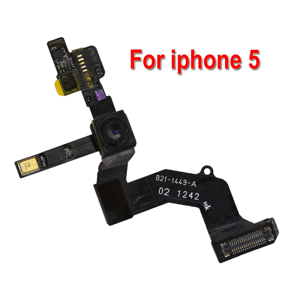 1 sztuk wysokiej jakości dla iPhone 5 5C 5S SE 6 6s plus czujnik zbliżeniowy przewód kabel z przodu kamery mikrofon montaż: For iphone 5