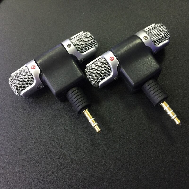 1Stck Mini 3,5mm Jack Mikrofon Stereo Mic für Aufnahme praktisch Studio Interview Tragbare Mikrofon 4 Stift für smartphone