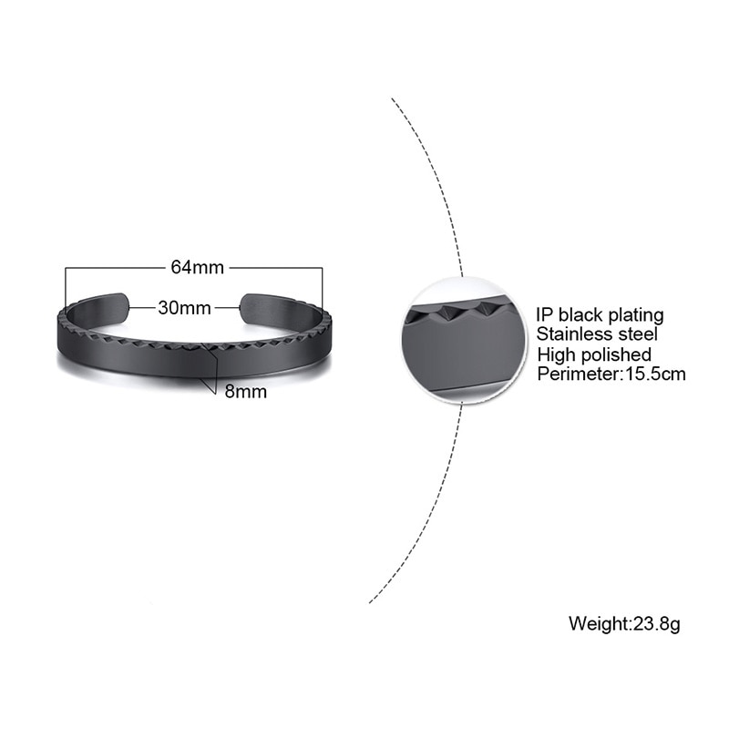 GETRIEBE MANSCHETTE ARMREIF FÜR MÄNNER EDELSTAHL ARMBAND
