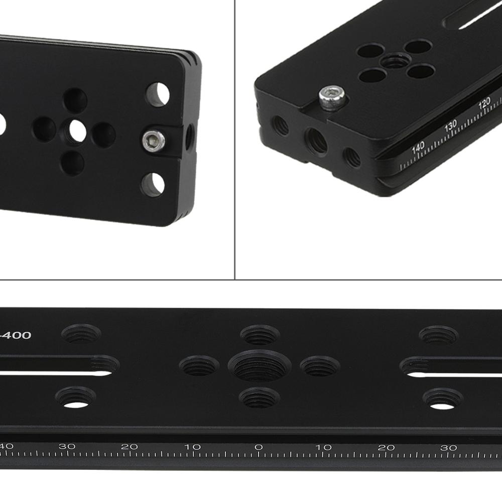 Haoge 300mm Multi-purpose Dual Dovetail Long Quick Release Extender Rail Sliding Plate for Camera Tripod Ballhead Clamp fit Arca