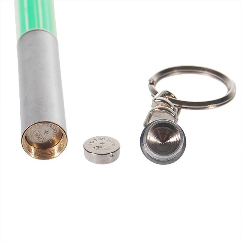 Mini Lightsabre LED with Keychain Lovely Portable Light Keychain Light LED Lamp Flashlight (4* AG3)