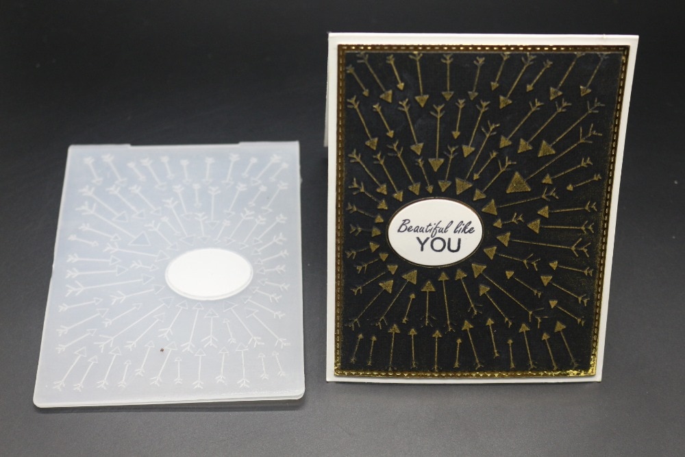 3D transparent embossed sheet DIY Paper Cutting Dies Scrapbooking Plastic Embossing Folder