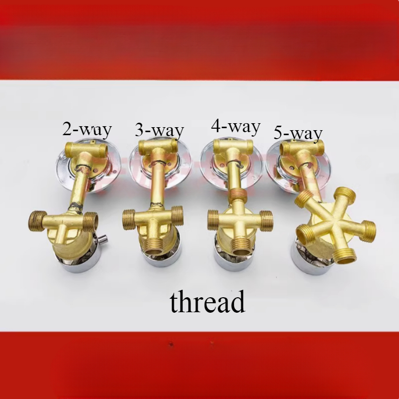 2/3/4Way Bath faucet water mixing valve switch Shower Switch Control Faucet Mixer Shower Cabin Accessories Valve Diverter Tap