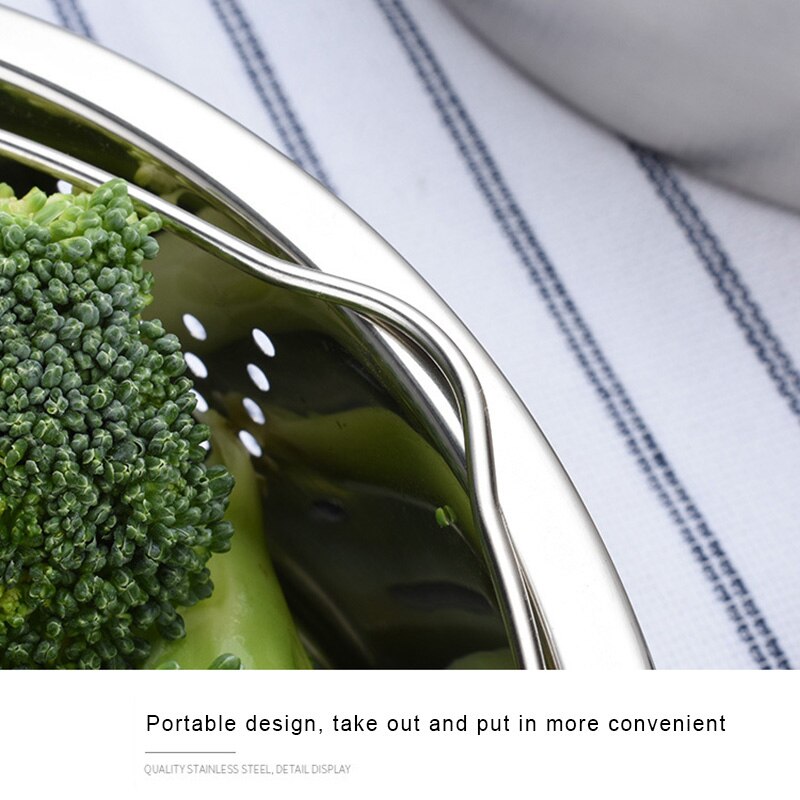 Stainless Steel Pot Steamer Basket Egg Steamer Rack Divider for Pressure Cooker Pot FAS