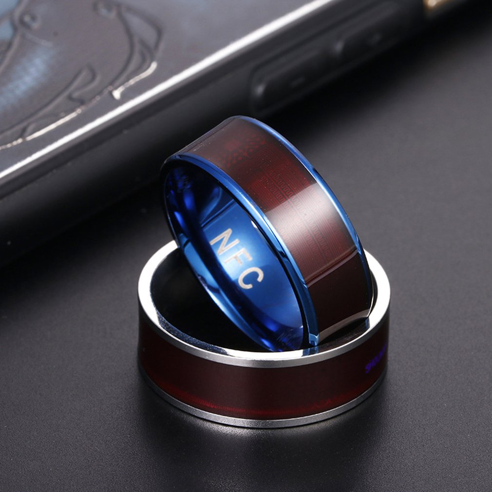 Nfc finger ring, smart ring, wearable, connect device rings for smartphone, mobile phone, smart home accessories