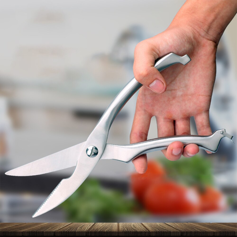 1pcs Strong Knives Kitchen Stainless Steel Poultry Fish Chicken Bone Scissors Kitchen Gadgets Chef Japanese Knife Cooking