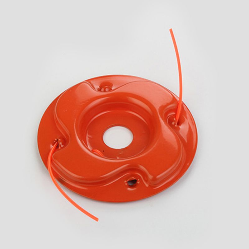 Universal Trimmer Head with 2 Lines String Brush Cutter Blade for Lawn Mower Garden Tools Replacement