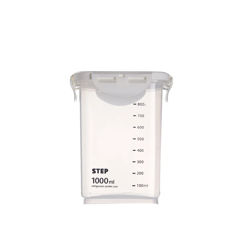 Food Sealed Jar Storage Jar Fresh-keeping Box Grain Storage Tube Storage Box Kitchen Sealed Jar Bean: Clear