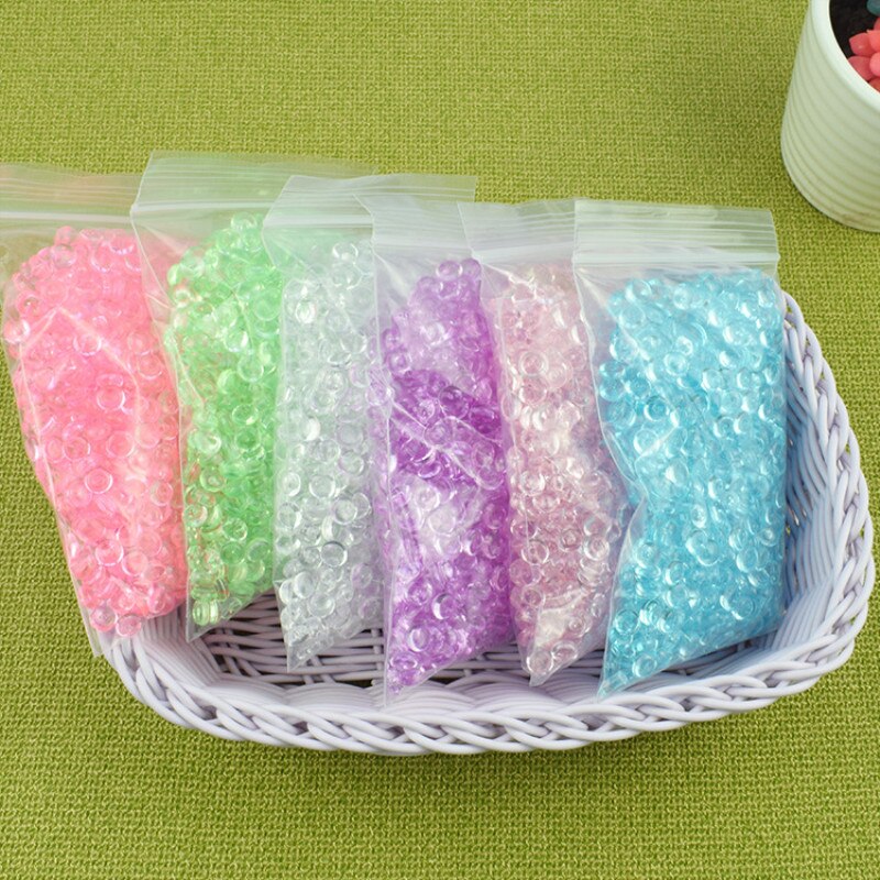 20g bricolage moelleux Slime argile Anti Stress jouet Fishbowl perles en plastique acrylique Vase poisson bol remplisseur jouets artisanat partie approvisionnement
