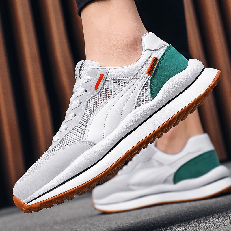 Zapatos de Golf clásicos para hombre, zapatillas deportivas de malla transpirable sin clavos, antideslizantes, para caminar