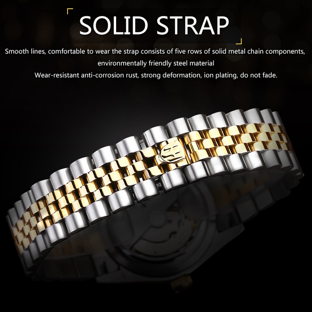 Holuns uhr herren uhren 316L stahl uhr diamanten Miyota quarz business männlichen armbanduhr kalender datum 50M wasserdichte
