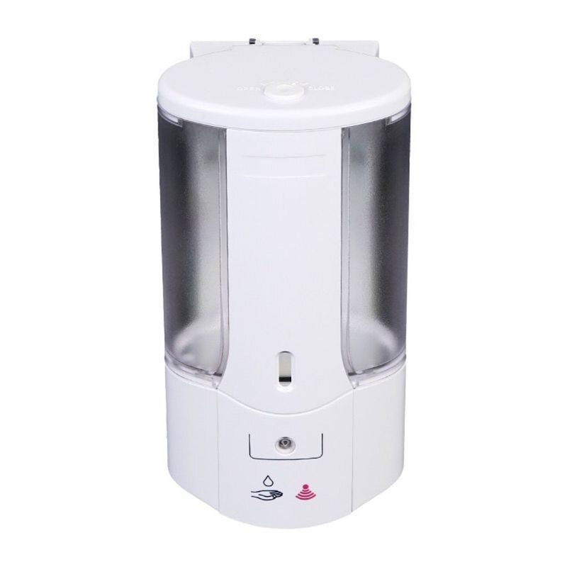 Automatic Smart Sensing Soap Dispenser with Window Wall-mounted Sensor Contactless Hand Sanitizer Shampoo Container for Bathroom