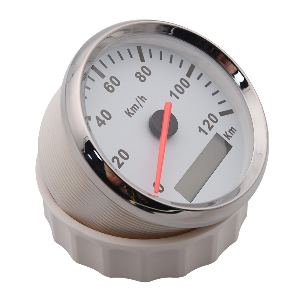 85mm Speedometer Universal Meter 120km/h 200Km/h Speed Odometer Gauge with Red Backlight For Auto Truck Boat 85MM Speed Gauge