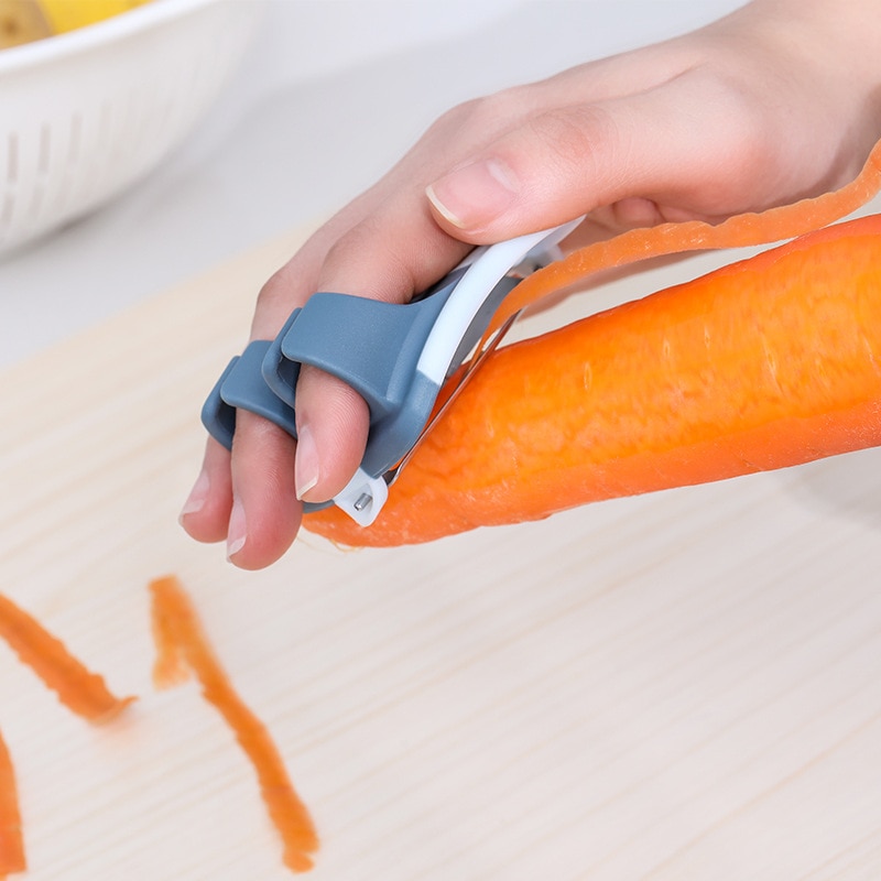 Double Finger Peeler Tools for Cutting Fruit Fruit Peeling Plane Kitchen Potato Vegetable Peeling Knife Peeler