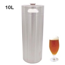 10 Liter 304SS Mini-vaatje Bier Growler Draagbare Bierfles Homebrew Bier Maken Bar Accessoires
