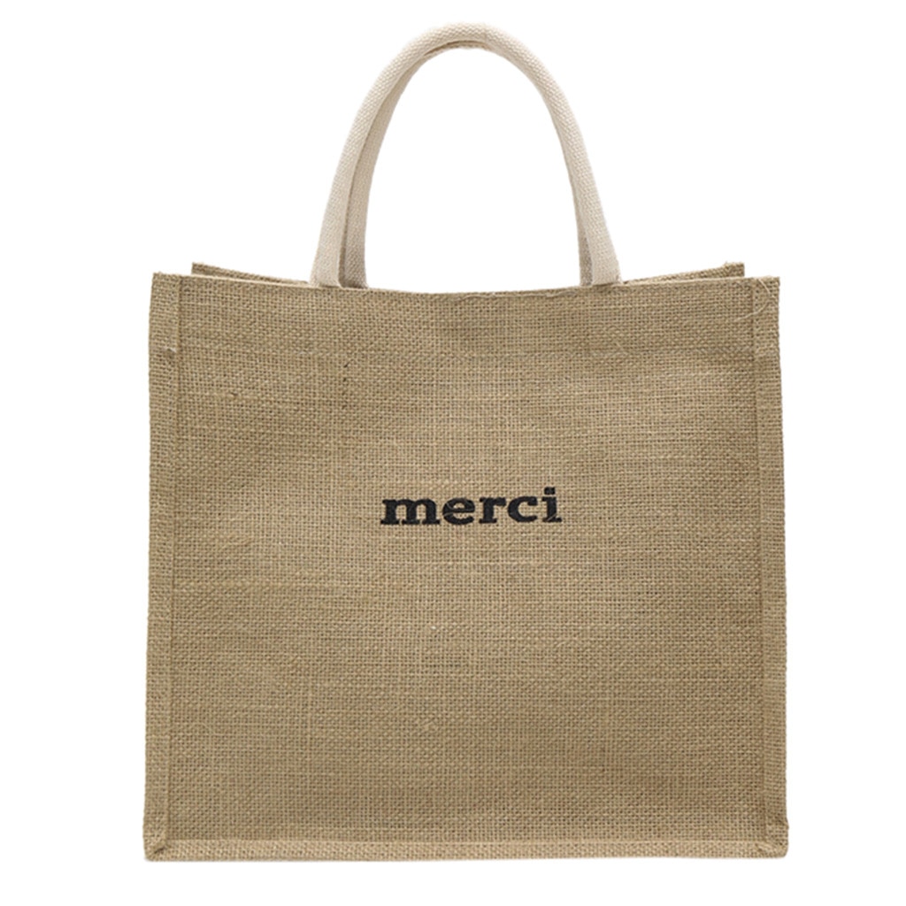 sac à main tissé pour femme sac à bandoulière Simple sauvage Portable diagonale grande capacité pochette voyage sac de plage lin femme: Default Title