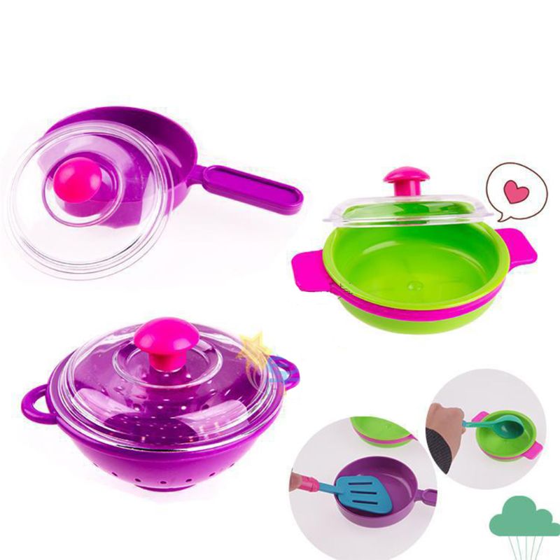 28Pc Kids Bestek Rollenspel Speelgoed Set Keuken Gebruiksvoorwerp Accessoires Potten Pannen