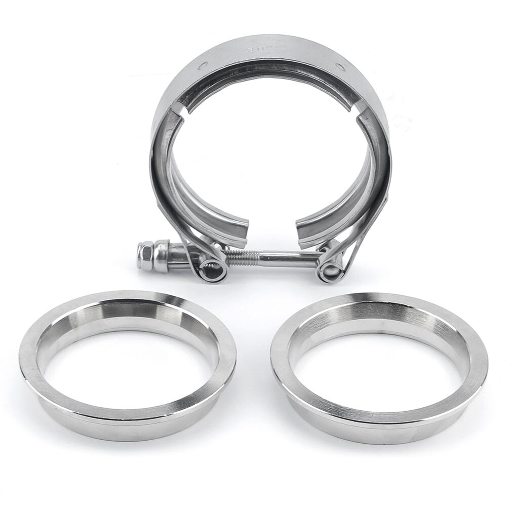 304 Stainless Steel V band Clamp 3 Inch Exhaust Flange Turbo Exhaust Vband V Clamps Kits