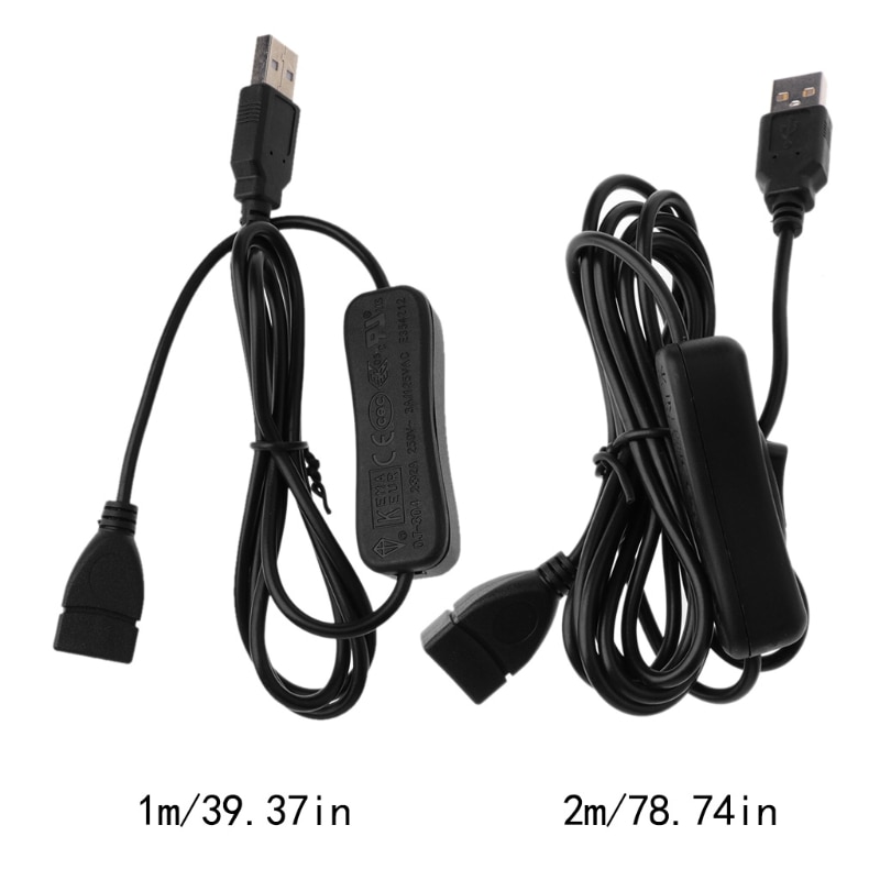 USB Verlengkabel OP UIT Schakelaar voor PC USB Ventilator LED Lamp Lader Raspberry Pi Nov-26A