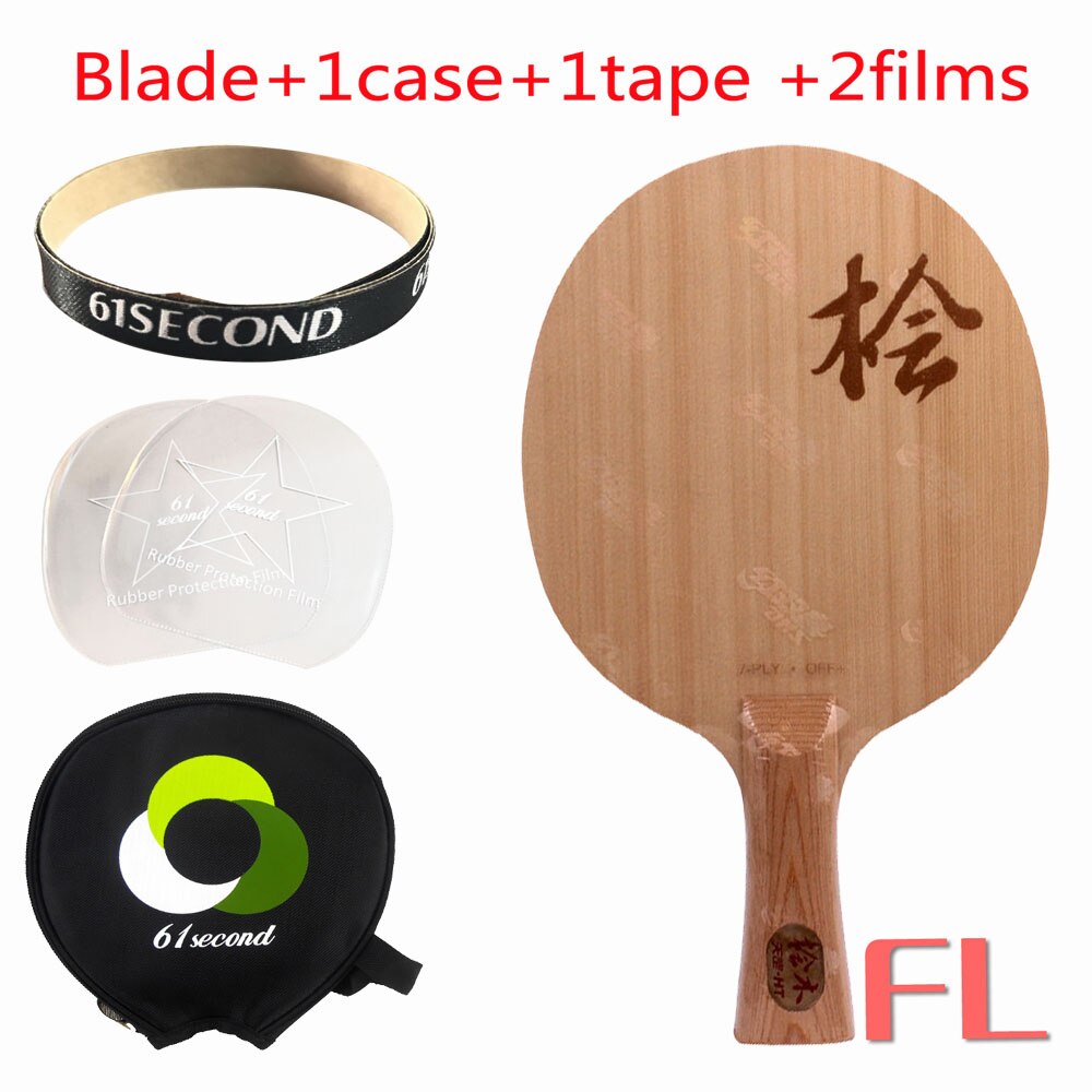 DHS nueva di-ht (superficie HINOKI, madera de 7 capas) raqueta de pala de tenis de mesa Cypress Ping Pong Bat Paddle