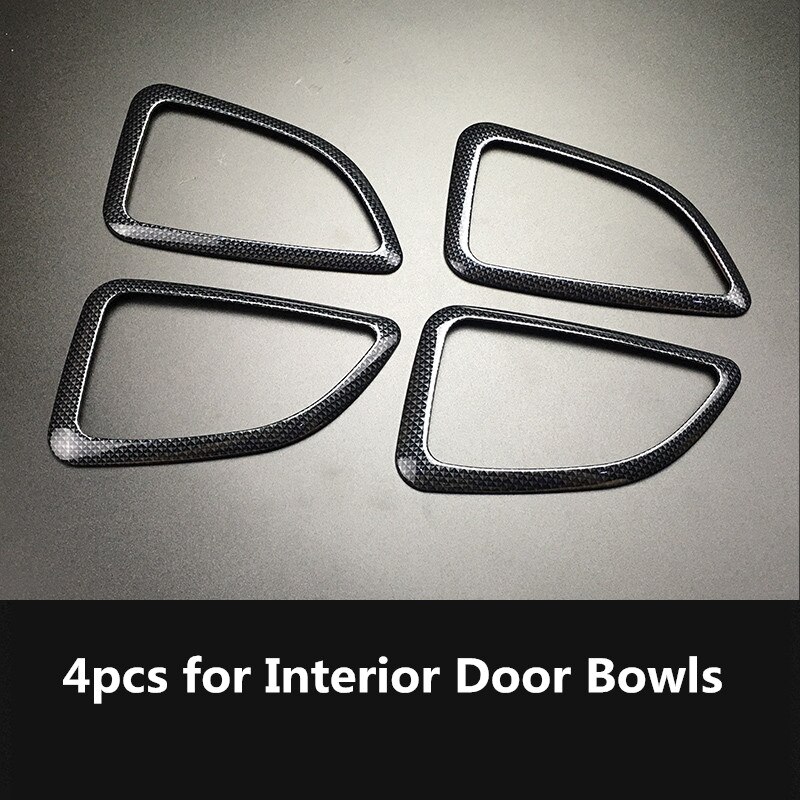 Carbon Fiber Printed Car AC Control Panel Sticker Cover Bowls Outlets Moulding Trim for Hyundai IX35: For Bowls