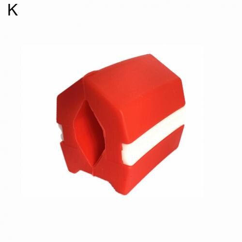 Siliconen Kaak Trainer Facial Spier Kauwen Vorm Apparaat Face-Lift Oefening Bal: Oranje