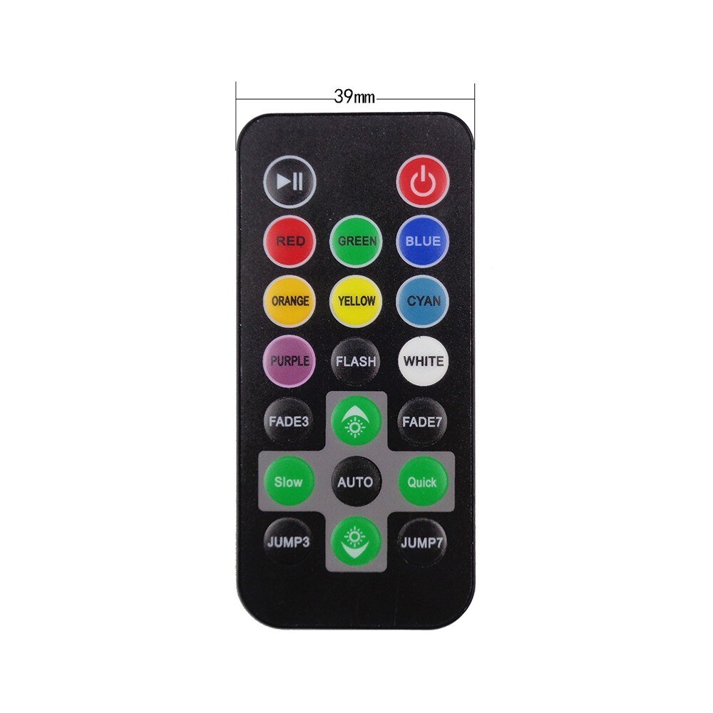 DC 12V 6A LED Controller Mini RGB Remote Control IR Infrared 20 Keys 4pin Connect For 5050 3528 SMD Strip Light JQ