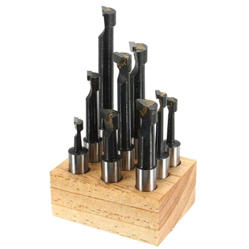 9 Piece Carbide Tip Boring Bar Set shank lathe tools